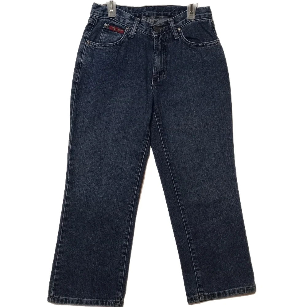 Y2K Hard Tail Jeans USA Mid Rise Mid Blue Women 26 Original Straight
